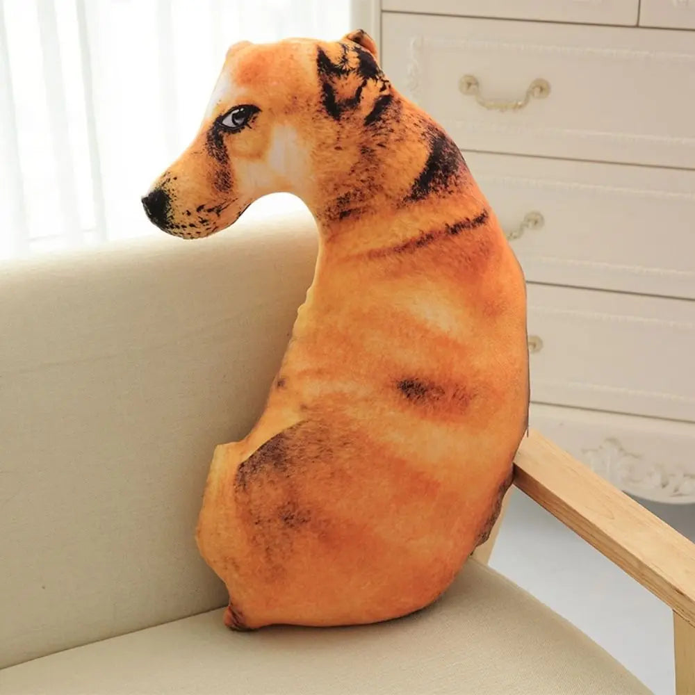 Realistic 3D Dog Plush Pillow