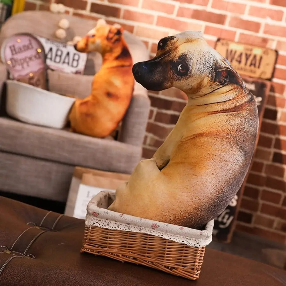 Realistic 3D Dog Plush Pillow