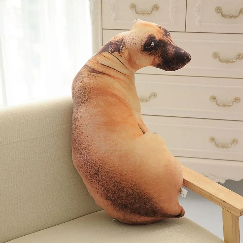 Realistic 3D Dog Plush Pillow