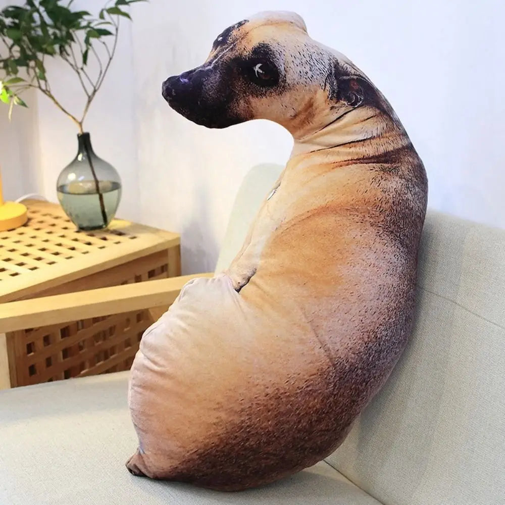 Realistic 3D Dog Plush Pillow